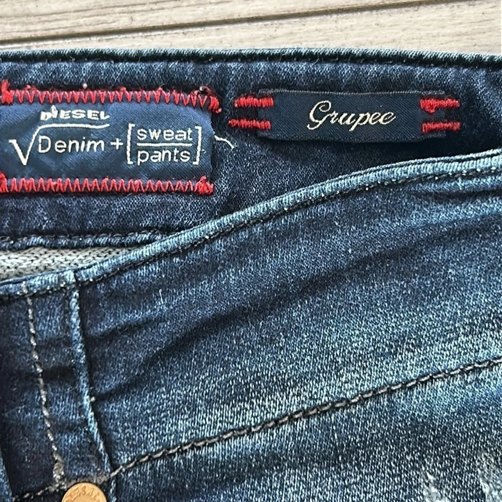 Diesel Grupee Blue Eyecons skinny fit jegging jeans size 25